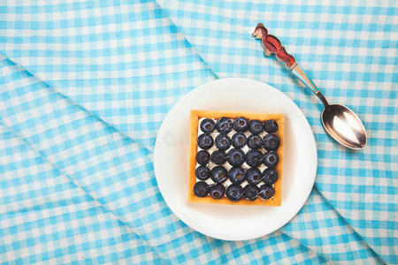 糕点 美食学 水果 甜点 蛋糕 皱巴巴的 蓝莓 馅饼 烘烤