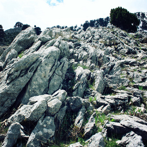 滤波器 近的 巨石 超越 徒步旅行 吕西安 风景 目的地