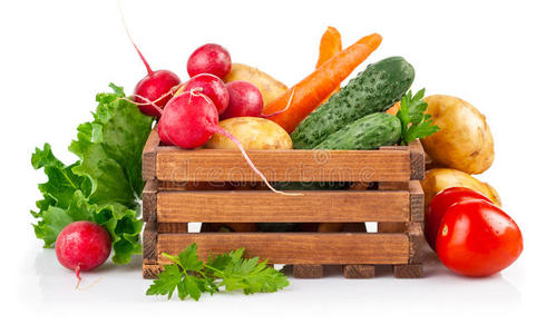 木箱蔬菜
