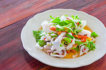 沙拉 午餐 黄瓜 食物 桌子 烹饪 泰语 亚洲 美食家 晚餐