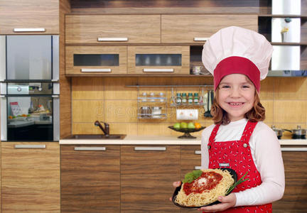 厨师 美丽的 白种人 美味的 小孩 儿童 食物 意大利语