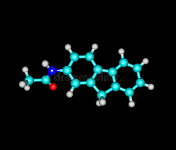 在黑色上分离出2乙酰氨基荧光分子