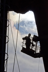 承包商 磨坊工 行业 电梯 劳动 高的 举起 科珀 工程