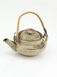 日本 茶壶 仪式 复古的 文化 金属 传统 古董 厨房 老年人