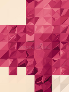 技术 晶体 插图 折痕 卡片 一千年 艺术 粉红色 方块