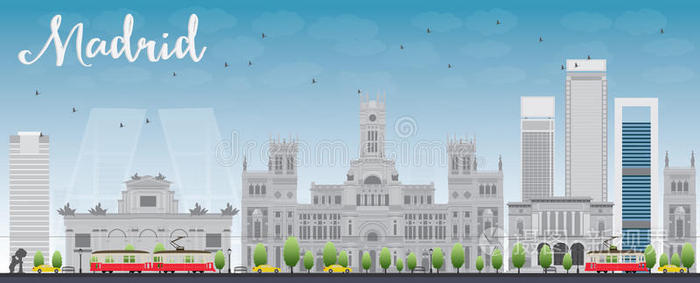 市中心 欧洲 商业 天空 建筑 目的地 宫殿 建筑学 马德里