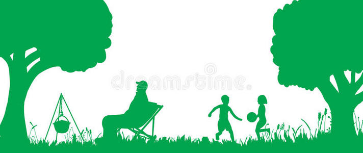 自然 草坪 假日 横幅 城市 假期 孩子们 夏天 外部 背包