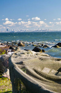 波罗的海 塔林 覆盖 海景 城市 目的地 海岸线 海洋 泡沫