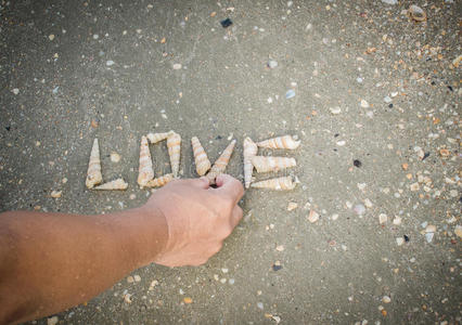 海岸 海洋 男人 旅行 纹理 浪漫的 海滩 单词 情感 太阳