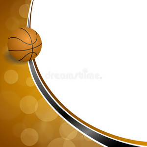 背景摘要橙色黑色运动篮球球插图