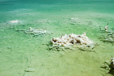 死海美丽的海岸。