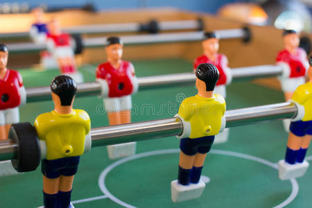 运动员 颜色 目标 桌子 乐趣 足球 娱乐 领域 塑料 桌面