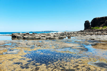 自然 风景 岩石 天空 海岸 海滩 海洋 海的 海滨 澳大利亚