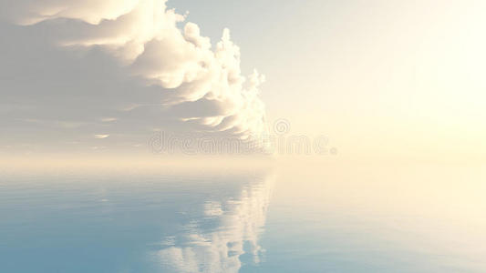 海洋上空的云
