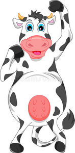 花花牛可爱牛图片