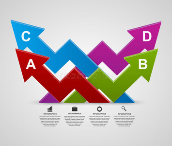 信息 图表 布局 箭头 偶像 商业 信息图表 通信 要素