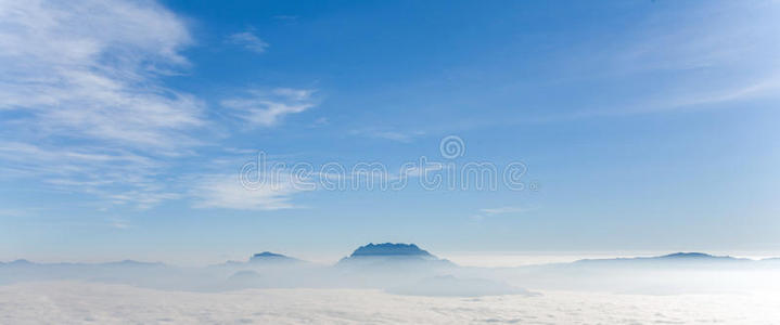 全景图 早晨 高的 领域 美丽的 气候 自然 全景 小山