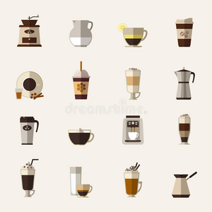 咖啡平面图标