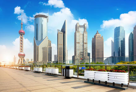 中国上海的摩天大楼