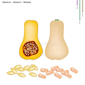 南瓜中含有维生素ac和矿物质