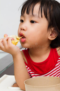中国女孩吃榴莲