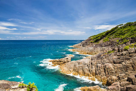 岩石 海滩 公园 风景 地标 海的 国家的 海岸线 天堂