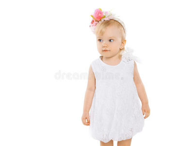 宝贝 可爱的 迷人的 母亲 童年 连衣裙 花的 肖像 小孩