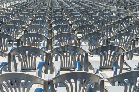 零售业 椅子 空的 提供 娱乐 塑料 太多了 新的 座位