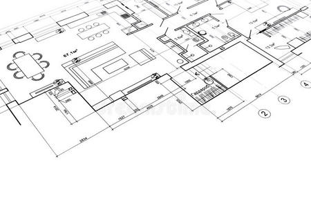 布局 建筑师 起草 框架 新的 房子 绘画 特写镜头 行业