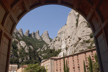 拱门 宗教 圣徒 岩石 朝圣 修道院 建筑 教堂 公司 加泰罗尼亚