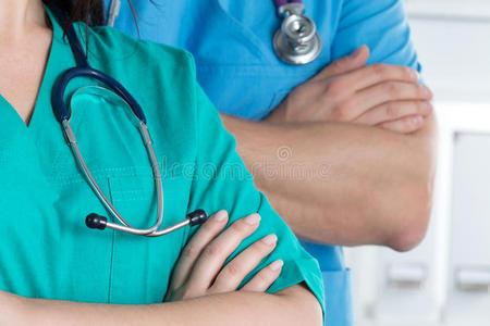 职业 医生 夫妇 医院 男人 照顾 信心 工作 健康 护士