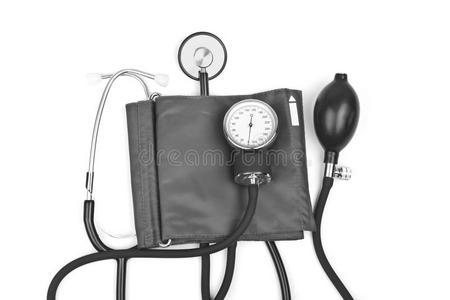 医学目标。听诊器血压