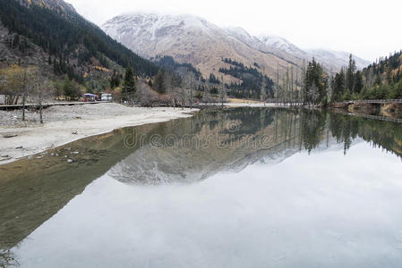 风景 美丽的 之间 瓷器 公司 九寨沟 地貌 滤波器 悬崖