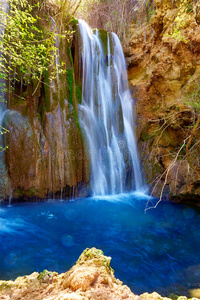 西班牙昆卡的Canete瀑布