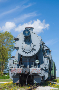 旧蒸汽机车列车