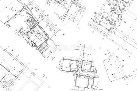 建筑施工文件和平面图