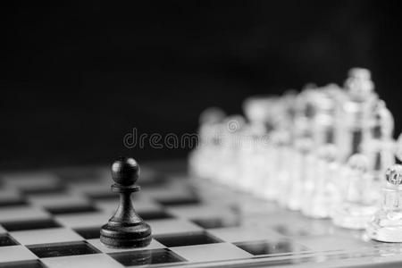 国际象棋人物，商业理念战略，领导，团队和成功