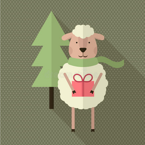 新的 庆祝 乐趣 山羊 瓷器 吉祥物 自然 动物 农场 卡片