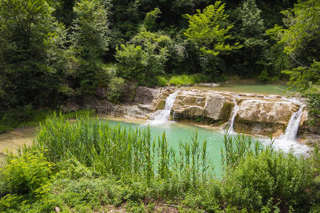 旅行 风景 欧洲 山谷 意大利语 瀑布 墙纸 美女 自然