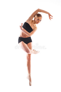 成人 时尚 优雅 芭蕾舞演员 魅力 健身 舞者 姿势 颜色