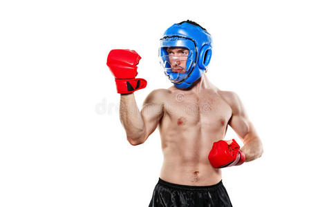 运动员头盔和手套