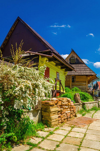 房屋 吸引力 外部 解决 颜色 斯洛伐克语 古老的 外观