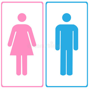 绅士 要素 女士 通知 卫生 无障碍 厕所 男人 标签 粉红色
