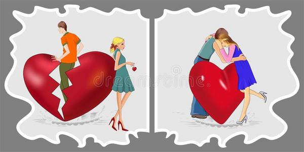 分手证图片-分手证素材-分手证插画-摄图新视界