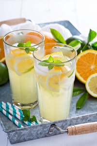 杯子 点心 酸的 玻璃杯 石灰 清爽 果汁 柑橘 鸡尾酒