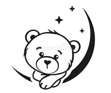 熊黑白图片-熊黑白素材-熊黑白插画-摄图新视界