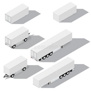 货运 插图 传送 商业 加载 后面 商品 航运 金属 货物