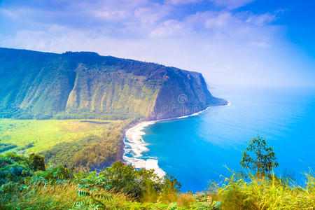 太平洋 自然 风景 海洋 曲线 天线 探索 敬畏 小山 夏威夷