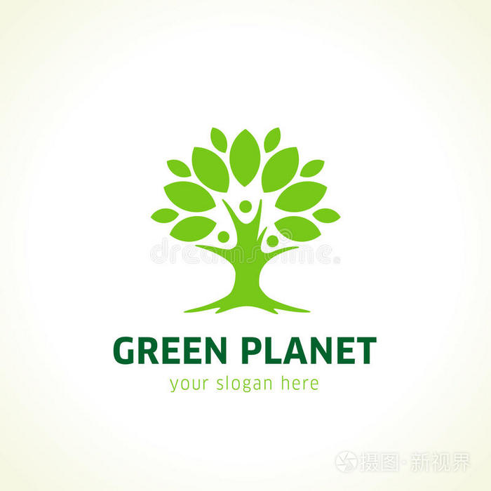 绿色星球标志