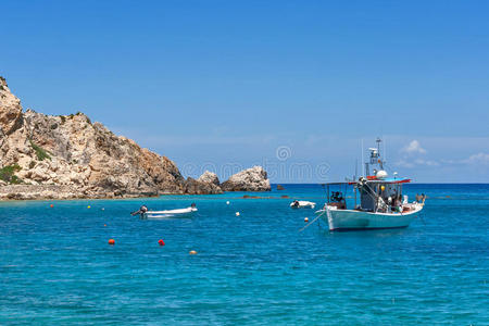 风景 莱夫卡达 近的 天堂 放松 海滩 海景 照片 地中海